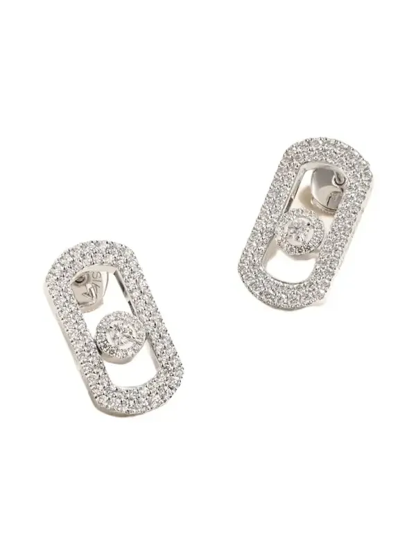 Move Citizen 18-karat White Gold Diamond Earrings Move Citizen 18-karat White Gold Diamond Earrings