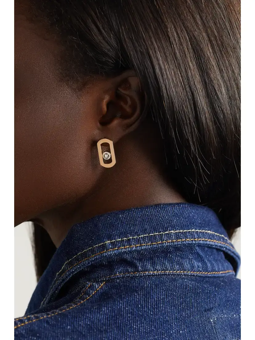 Messika Move Citizen 18-karat Gold Diamond Earrings | Thumbnail 2