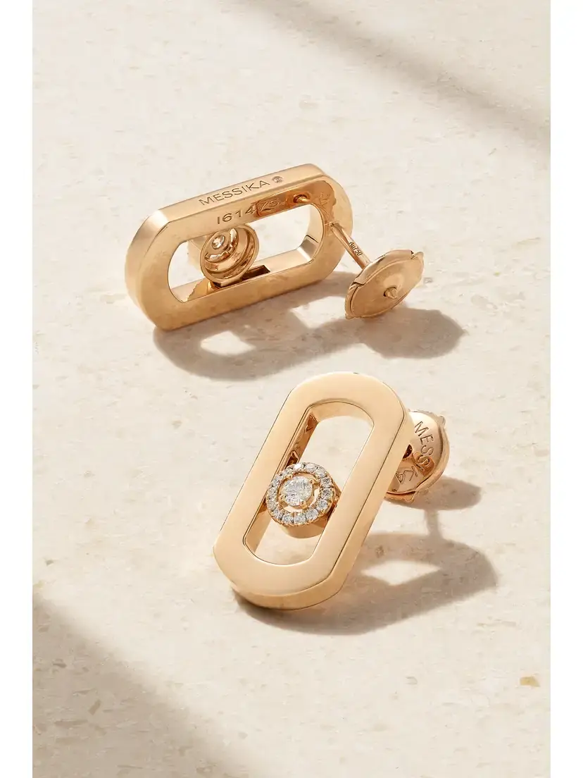 Messika Move Citizen 18-karat Gold Diamond Earrings | Thumbnail 3