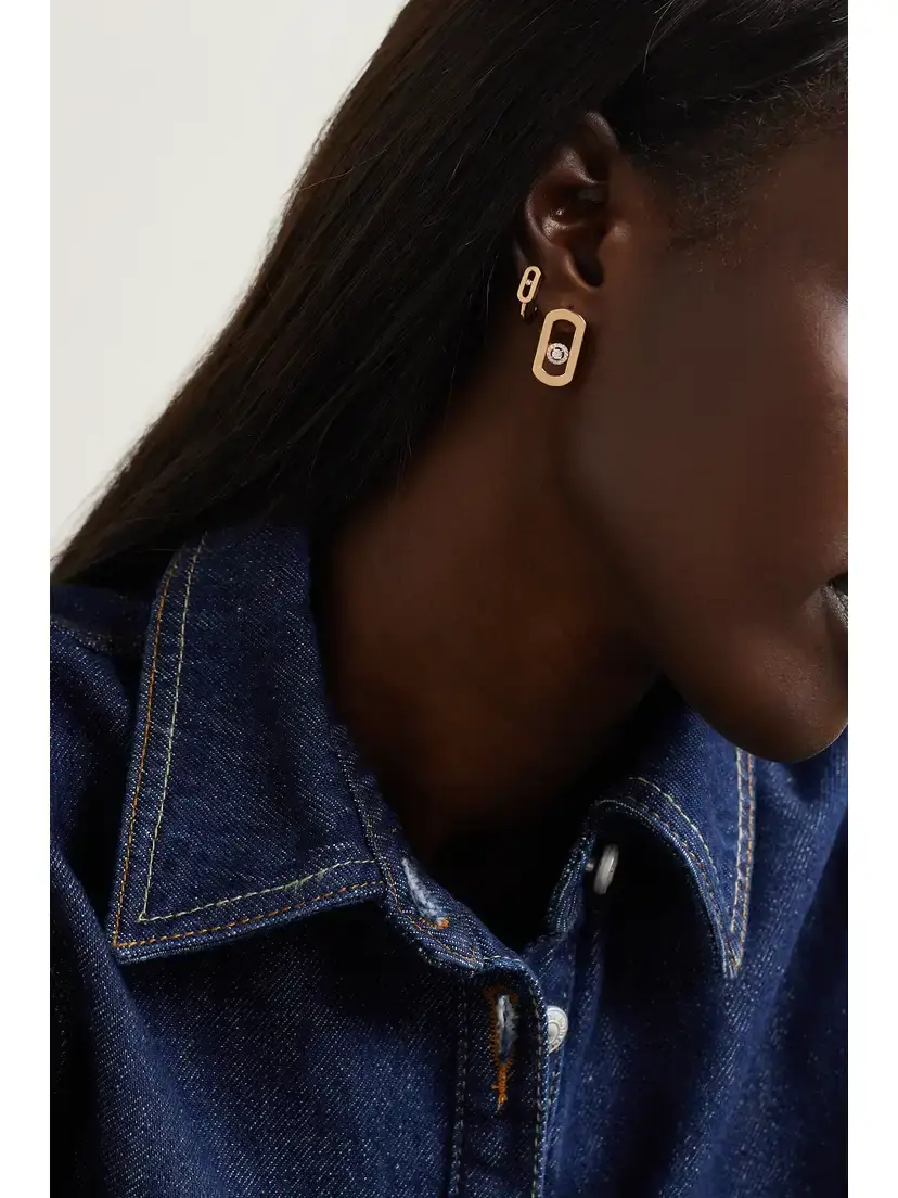 Messika Move Citizen 18-karat Gold Diamond Earrings | Thumbnail 4