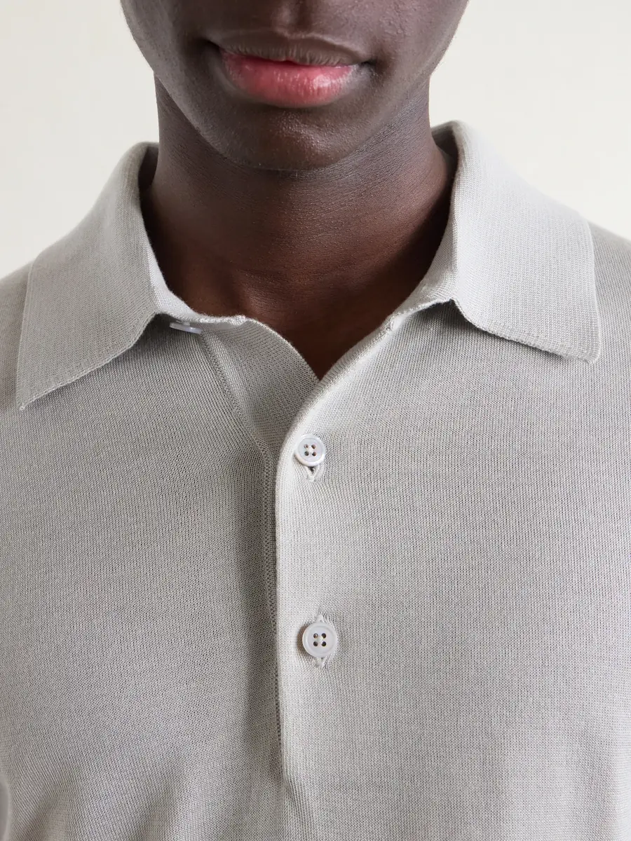 Messika Cashmere and Silk-Blend Polo Shirt - Men | Thumbnail 10 Messika Cashmere and Silk-Blend Polo Shirt - Men | Thumbnail 10