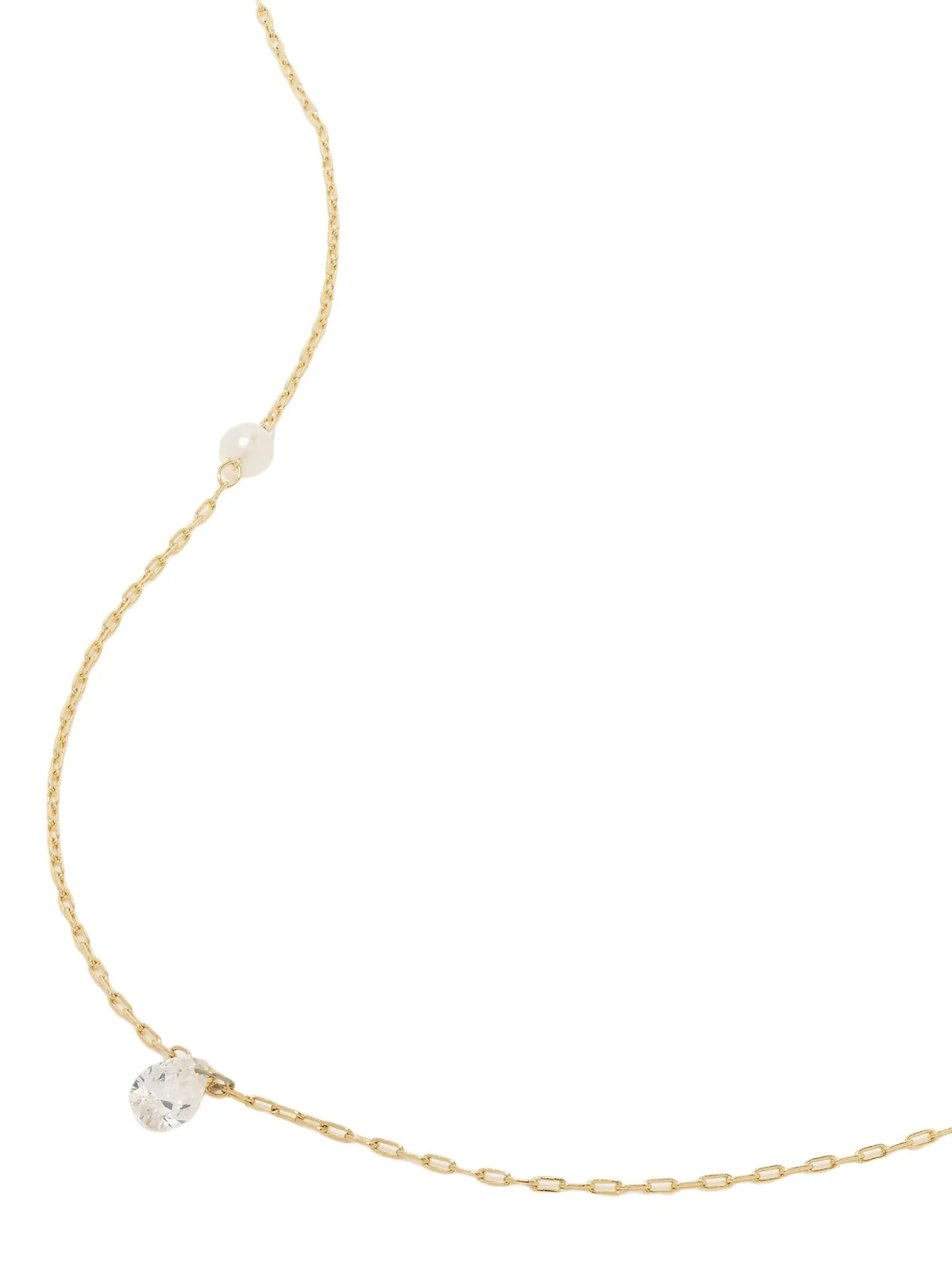 Sea Of Beauty 14-karat Gold, Pearl And Diamond Necklace