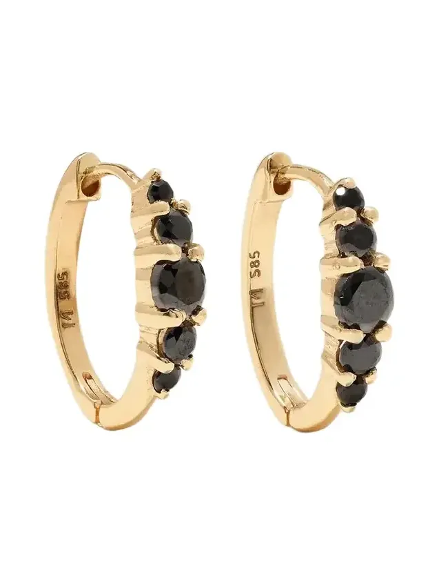 Rivulet Medium 18-karat Gold Diamond Hoop Earrings