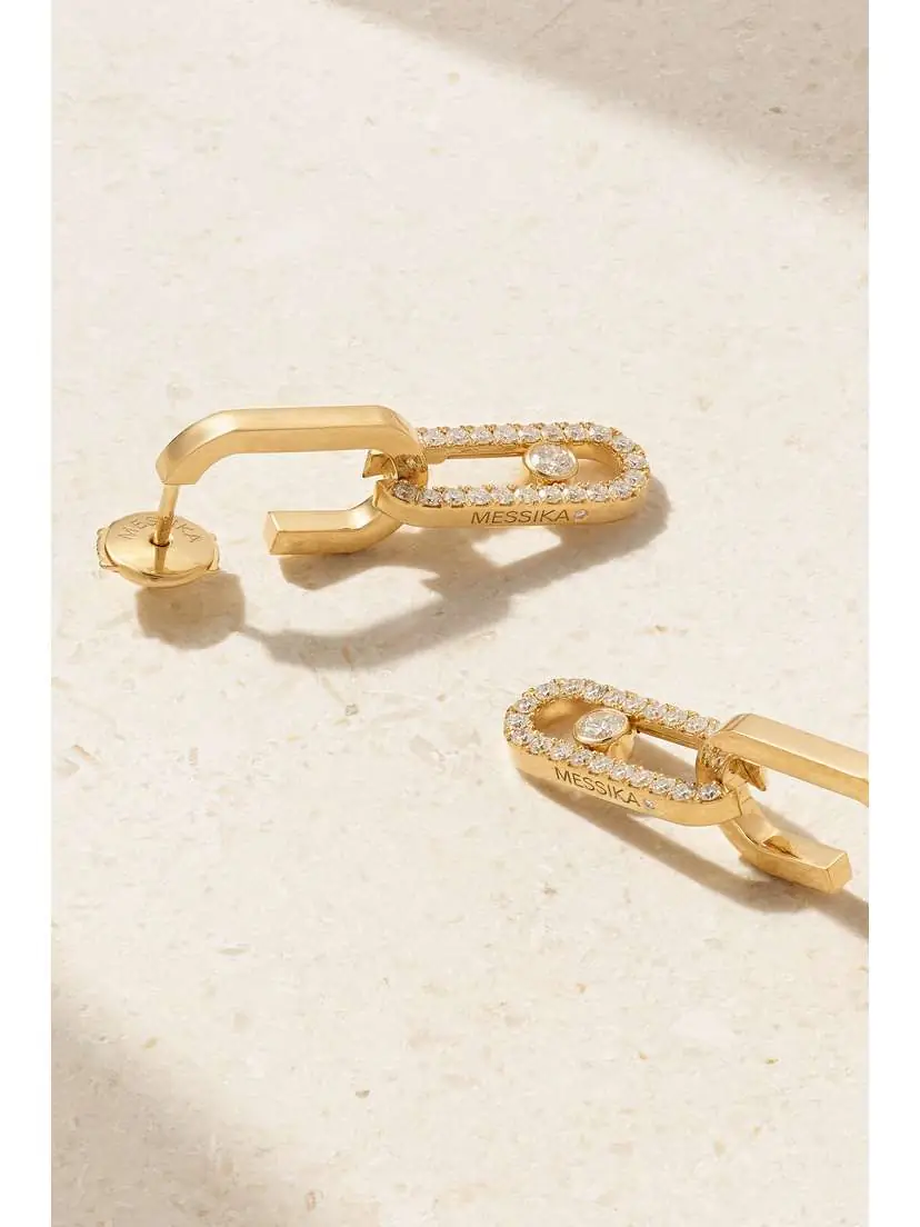 Messika Move Link 18-karat Gold Diamond Earrings | Thumbnail 3