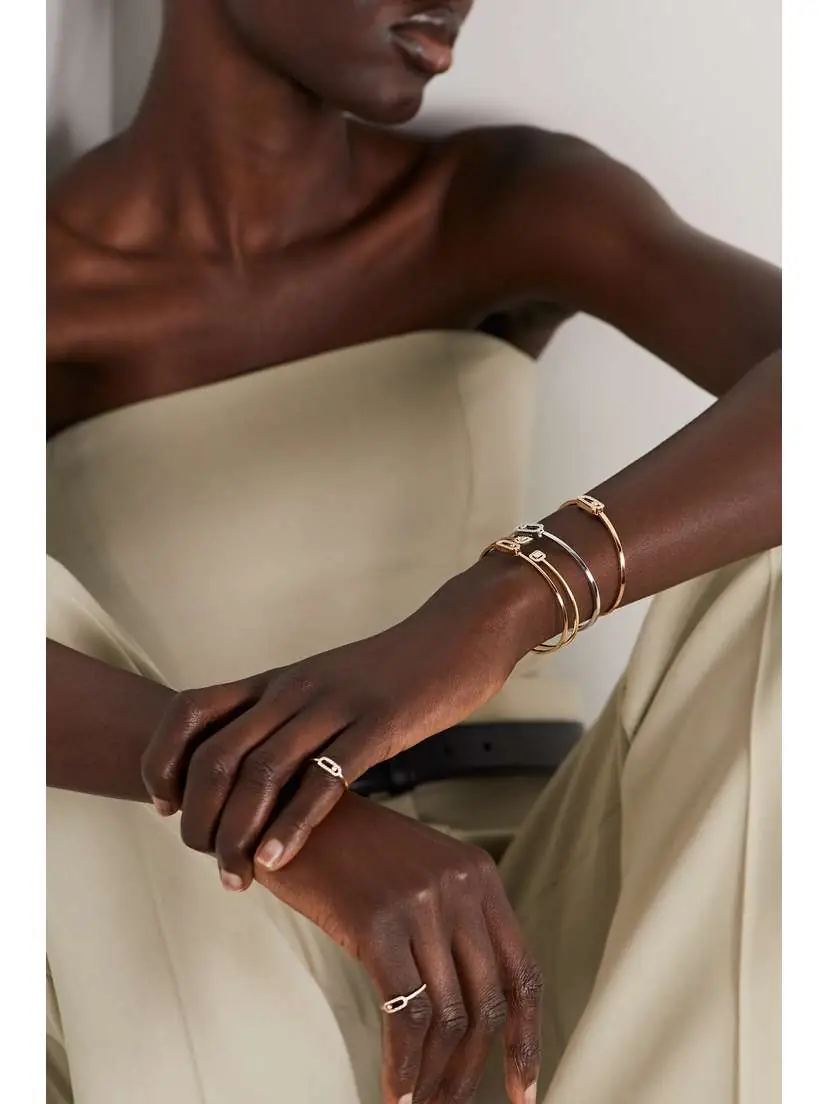 Messika My Twin Toi & Moi 18-karat Gold Diamond Cuff | Thumbnail 4 Messika My Twin Toi & Moi 18-karat Gold Diamond Cuff | Thumbnail 4