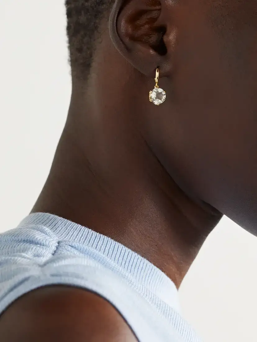 Ileana Makri Mini Crown 18-karat Gold Amethyst Earrings | Thumbnail 2 Ileana Makri Mini Crown 18-karat Gold Amethyst Earrings | Thumbnail 2