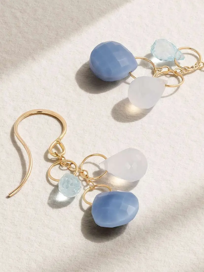 Melissa Joy Manning 14-karat Recycled Gold Multi-stone Earrings | Thumbnail 3 Melissa Joy Manning 14-karat Recycled Gold Multi-stone Earrings | Thumbnail 3