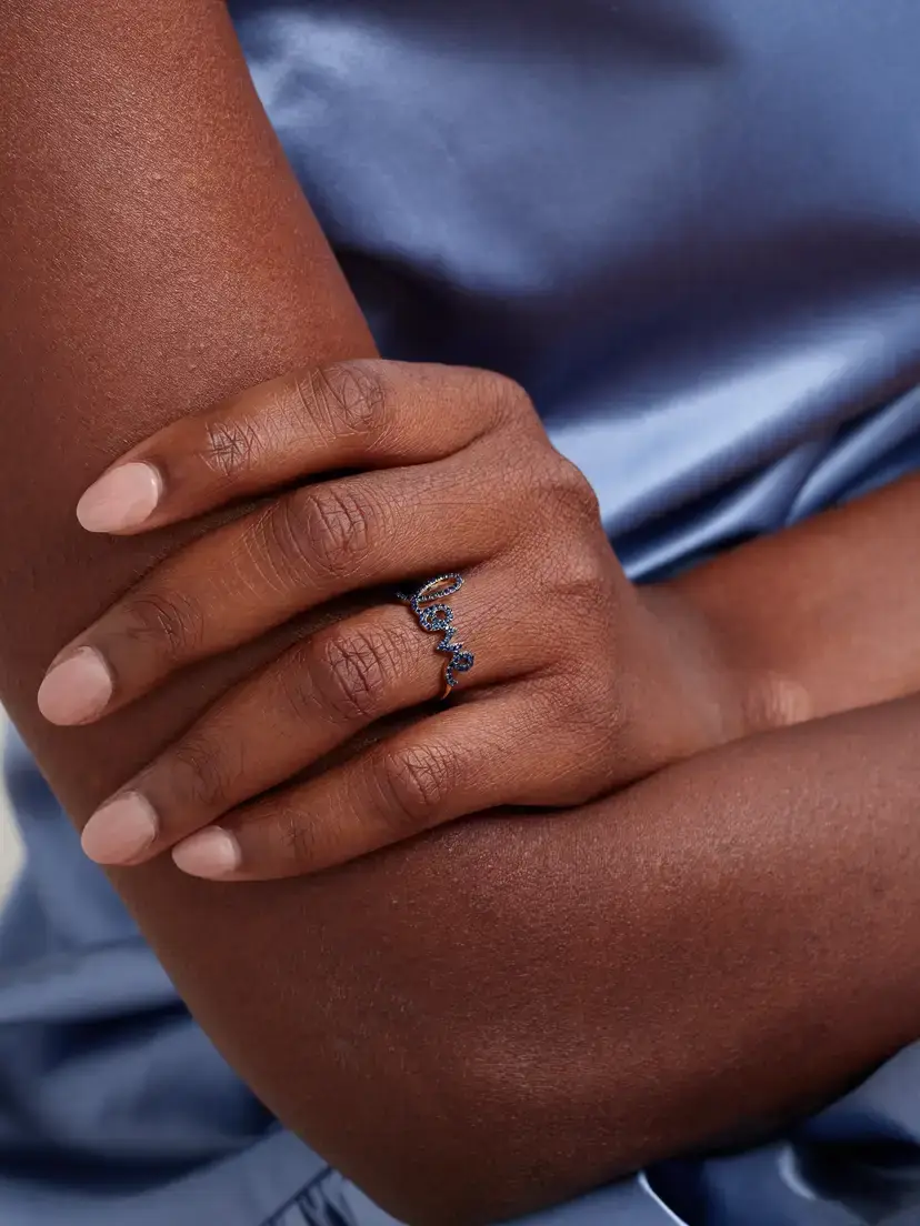 Sydney Evan Large Love 14-karat Gold Sapphire Ring | Thumbnail 2 Sydney Evan Large Love 14-karat Gold Sapphire Ring | Thumbnail 2