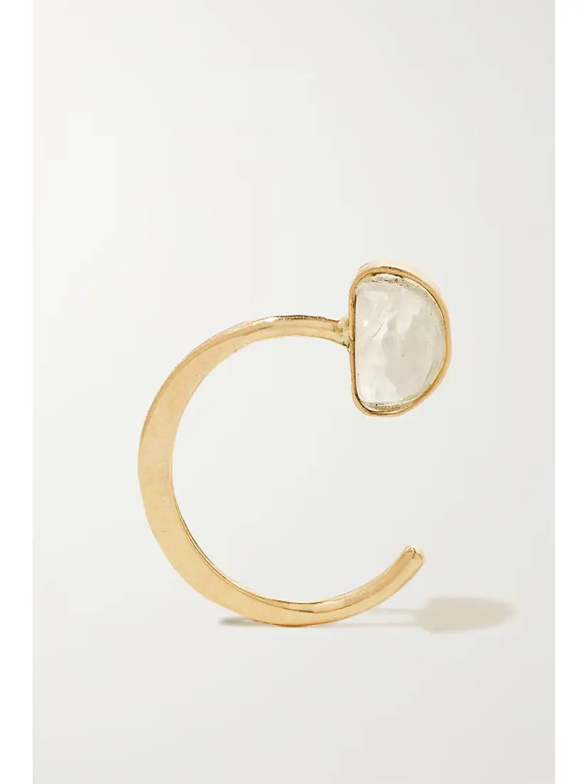 Melissa Joy Manning 14-karat Recycled Gold Moonstone Earrings | Thumbnail 3