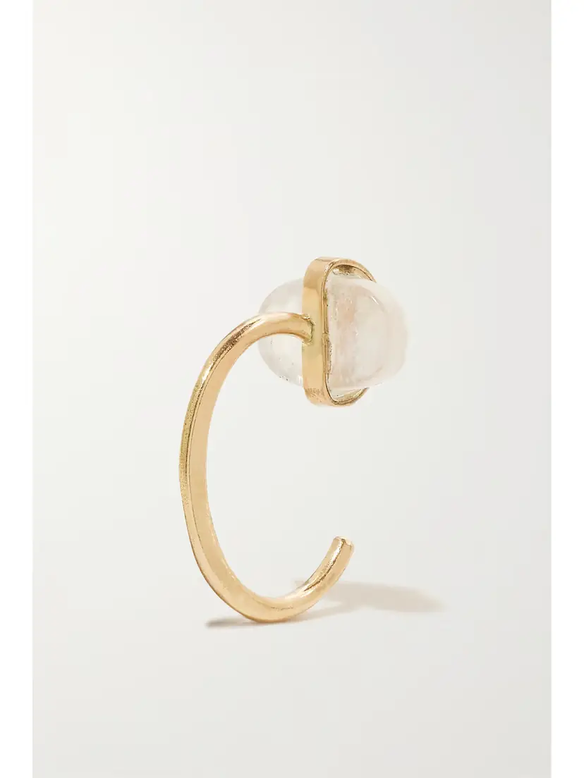 Melissa Joy Manning 14-karat Recycled Gold Moonstone Earrings | Thumbnail 4