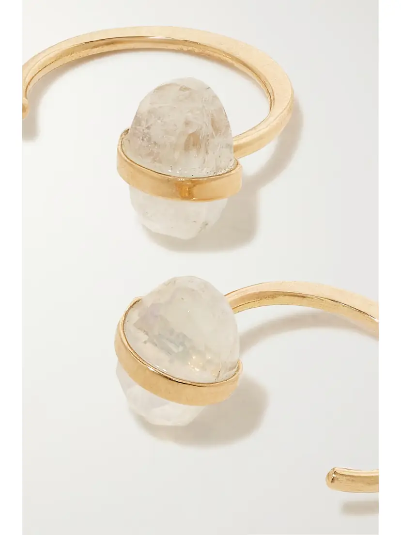 Melissa Joy Manning 14-karat Recycled Gold Moonstone Earrings | Thumbnail 5
