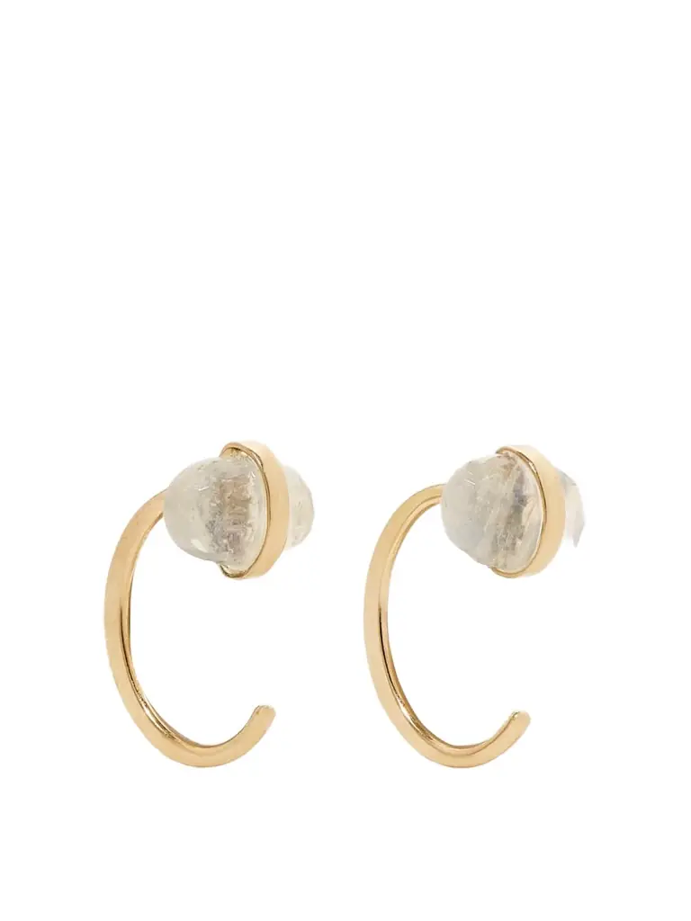 Melissa Joy Manning 14-karat Recycled Gold Moonstone Earrings | Image 1 Melissa Joy Manning 14-karat Recycled Gold Moonstone Earrings | Image 1