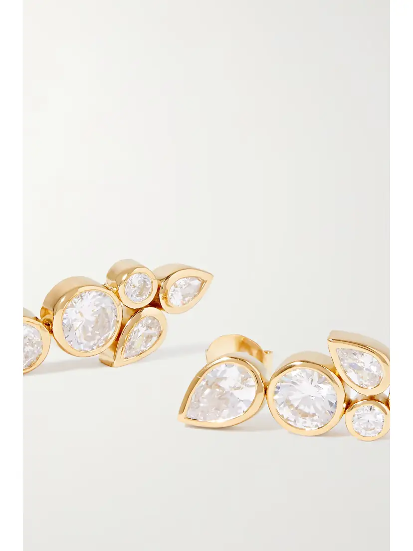 Completedworks + Net Sustain No Rush Recycled Gold Vermeil Cubic Zirconia Earrings | Thumbnail 4