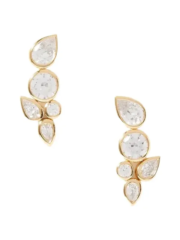 + Net Sustain No Rush Recycled Gold Vermeil Cubic Zirconia Earrings + Net Sustain No Rush Recycled Gold Vermeil Cubic Zirconia Earrings