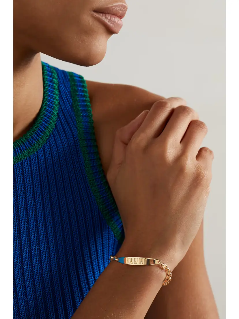 Jacquie Aiche I Love You 14-karat Gold Bracelet | Thumbnail 2 Jacquie Aiche I Love You 14-karat Gold Bracelet | Thumbnail 2
