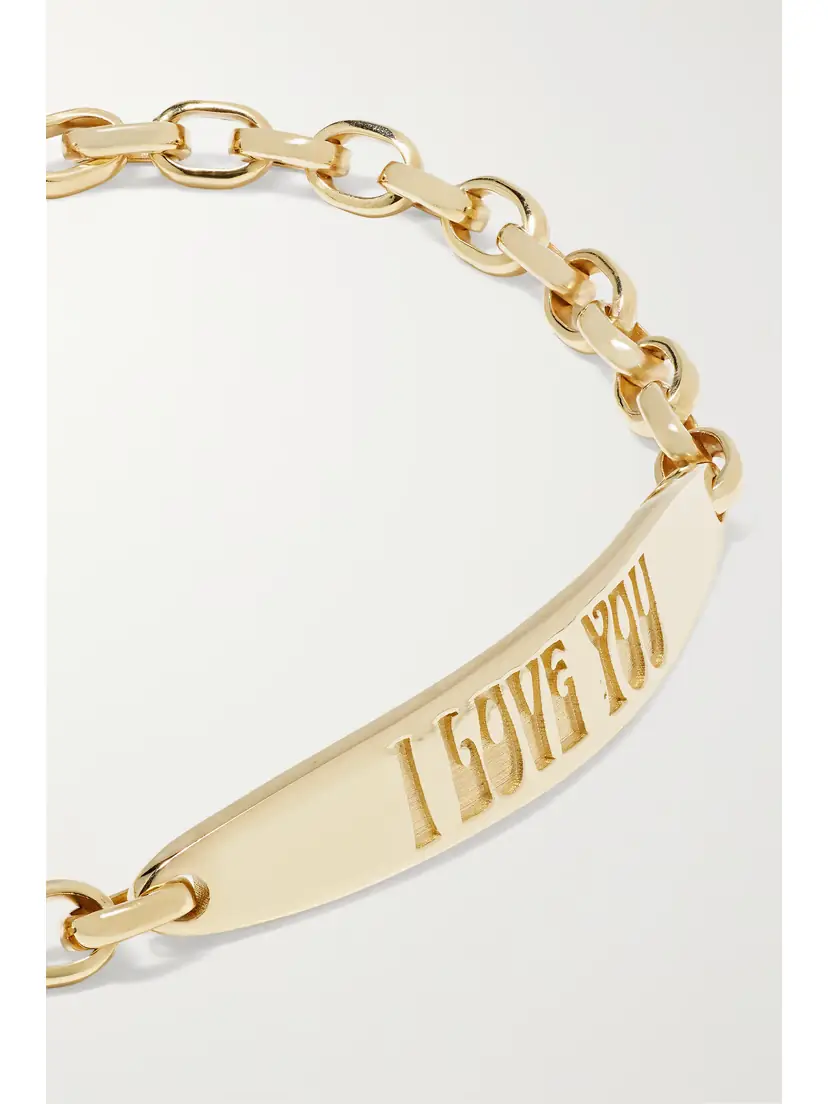 Jacquie Aiche I Love You 14-karat Gold Bracelet | Thumbnail 3 Jacquie Aiche I Love You 14-karat Gold Bracelet | Thumbnail 3