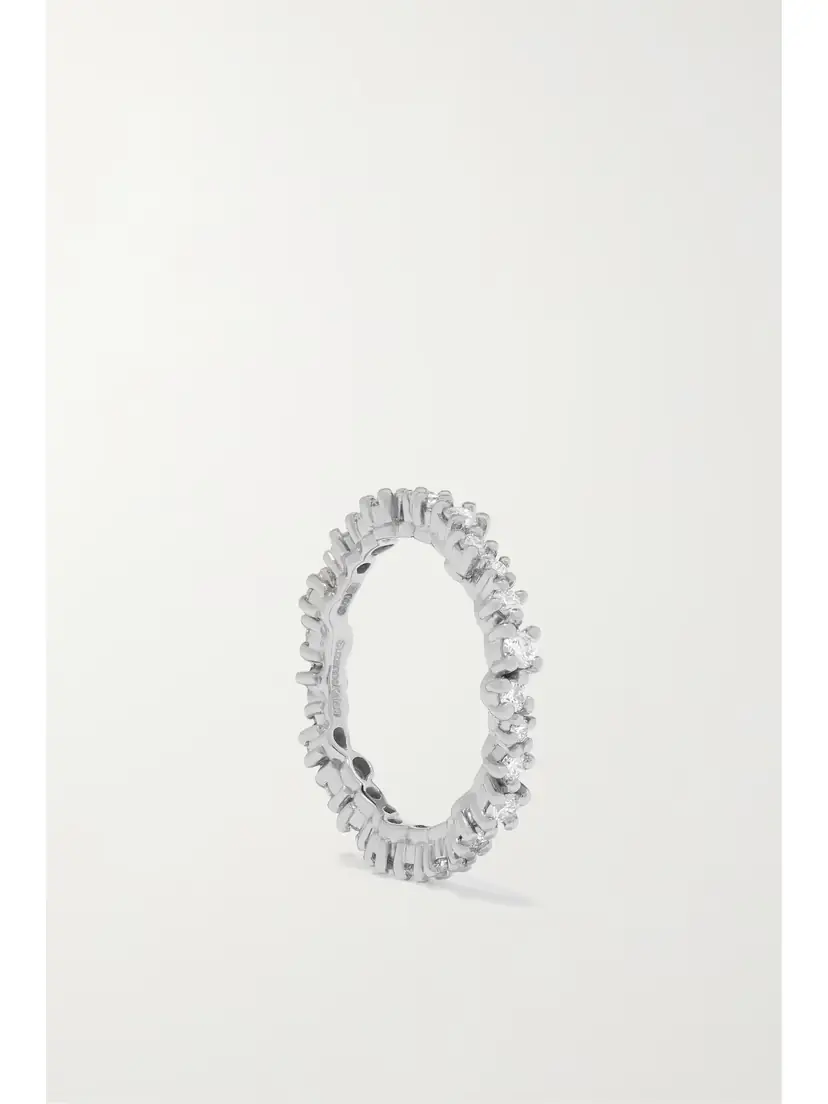 Suzanne Kalan Eternity 18-karat White Gold Diamond Ring | Thumbnail 5