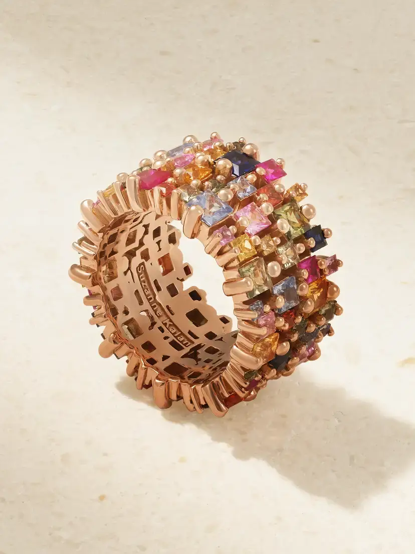 Suzanne Kalan 18-karat Rose Gold Sapphire Ring | Thumbnail 2 Suzanne Kalan 18-karat Rose Gold Sapphire Ring | Thumbnail 2