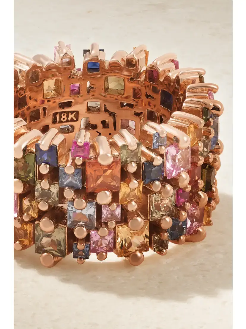 Suzanne Kalan 18-karat Rose Gold Sapphire Ring | Thumbnail 4 Suzanne Kalan 18-karat Rose Gold Sapphire Ring | Thumbnail 4