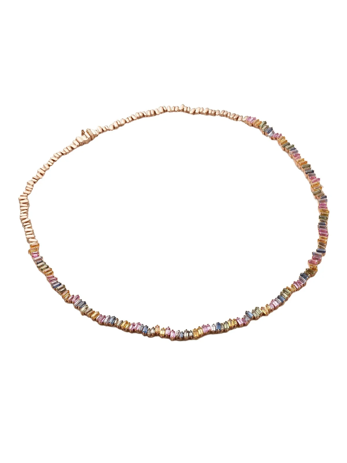 18-karat Rose Gold Sapphire Necklace