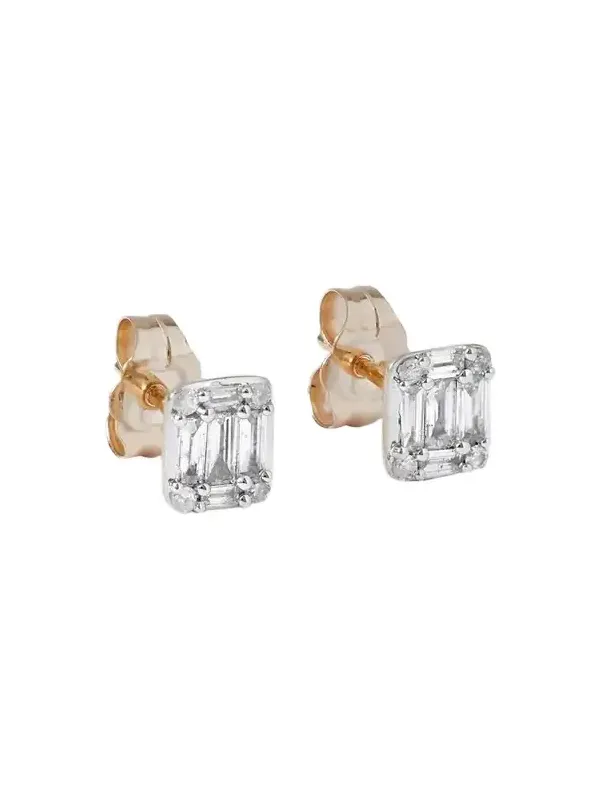 Shield Of Strength Gold Diamond Earrings Shield Of Strength Gold Diamond Earrings