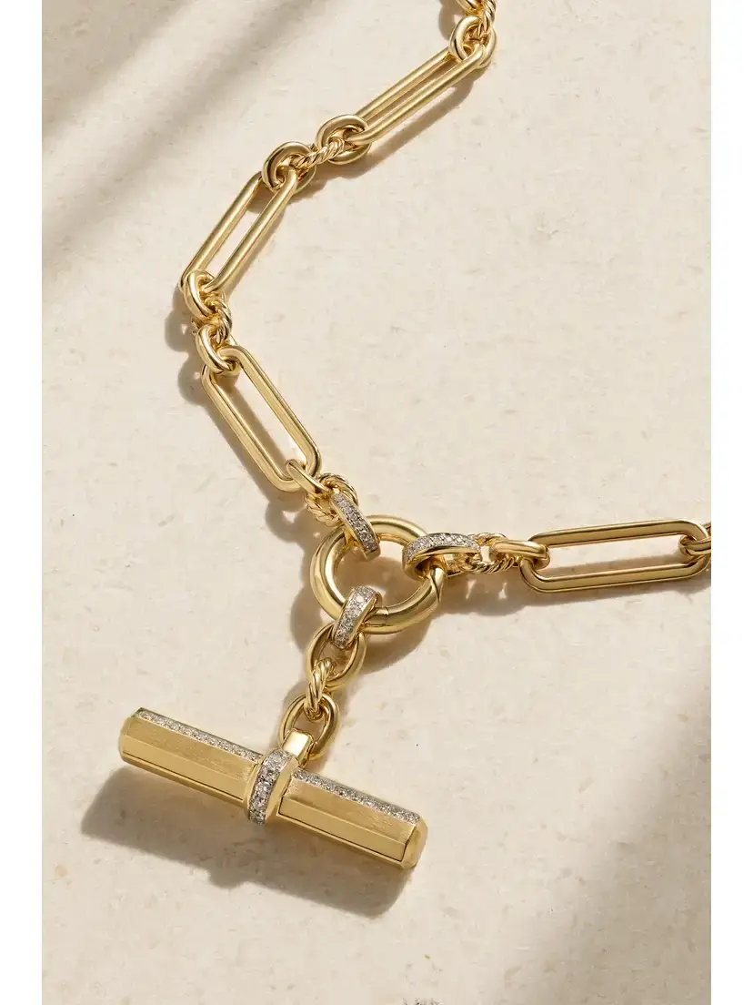 David Yurman Lexington E/w 18-karat Gold Diamond Necklace | Thumbnail 4 David Yurman Lexington E/w 18-karat Gold Diamond Necklace | Thumbnail 4