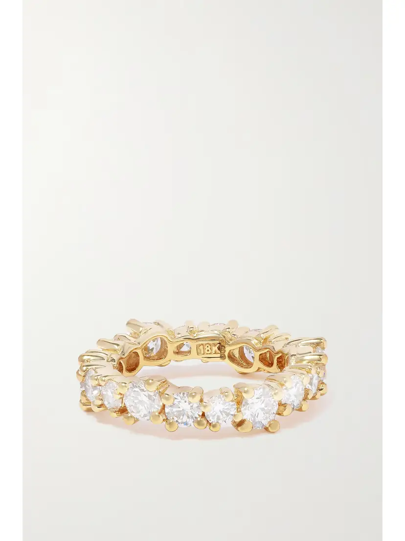 Suzanne Kalan Eternity 18-karat Gold Diamond Ring | Thumbnail 3