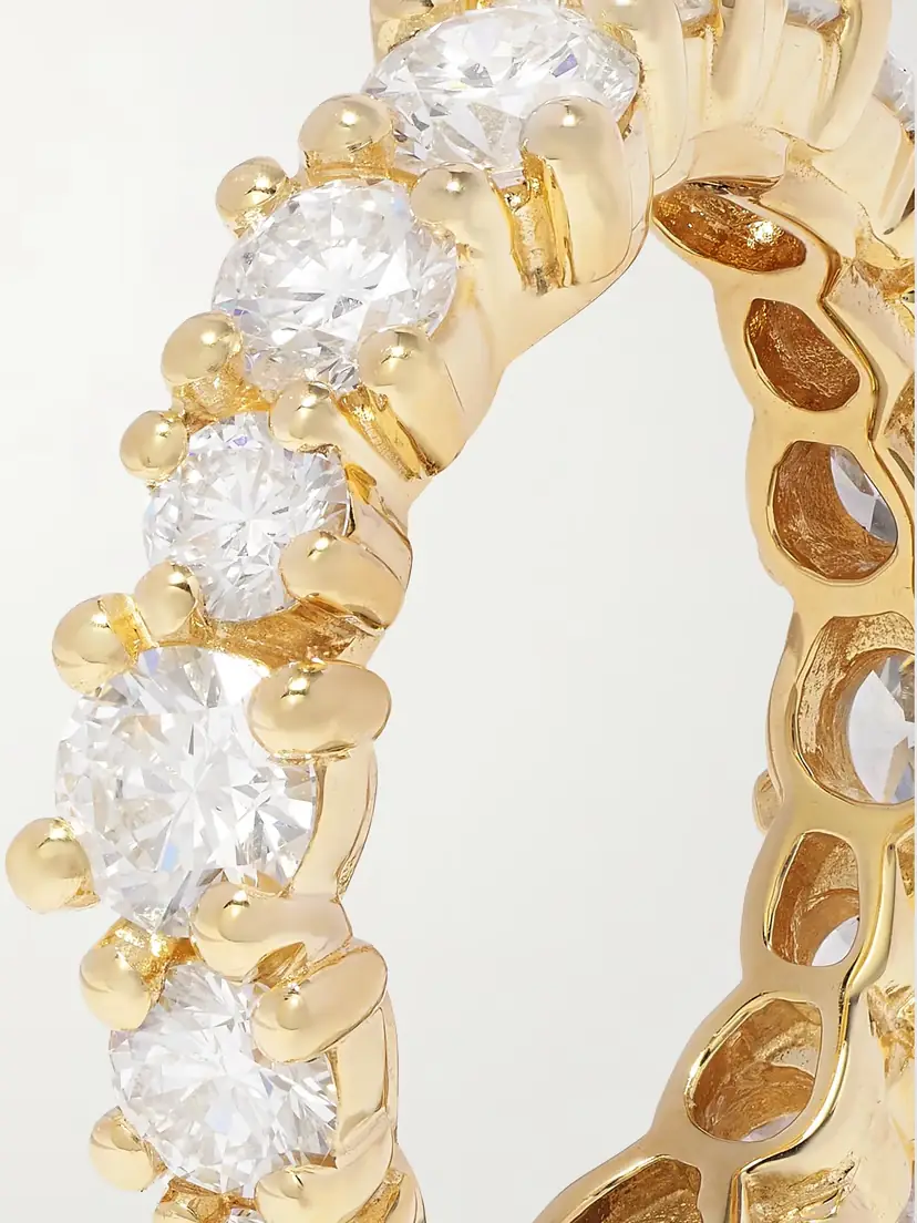 Suzanne Kalan Eternity 18-karat Gold Diamond Ring | Thumbnail 4