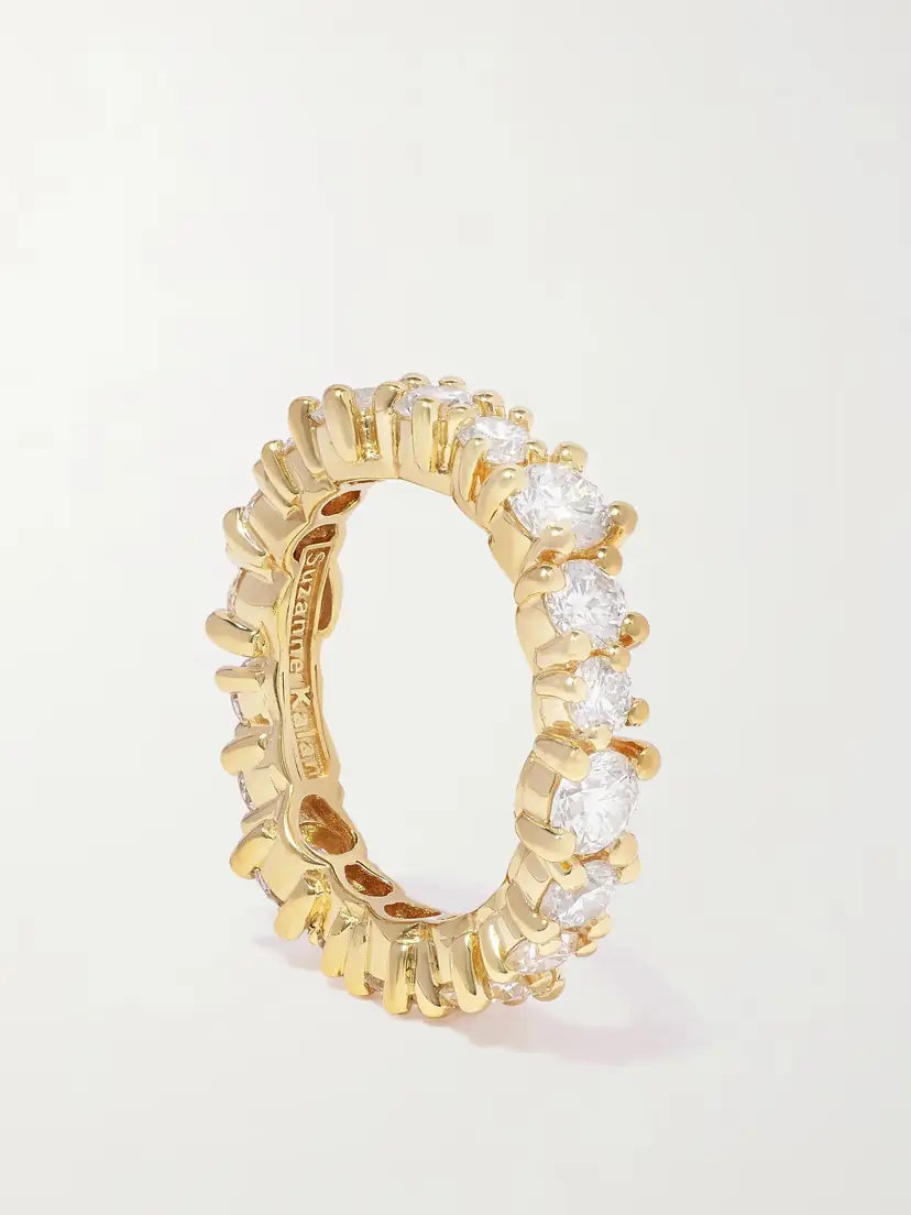 Suzanne Kalan Eternity 18-karat Gold Diamond Ring | Thumbnail 5