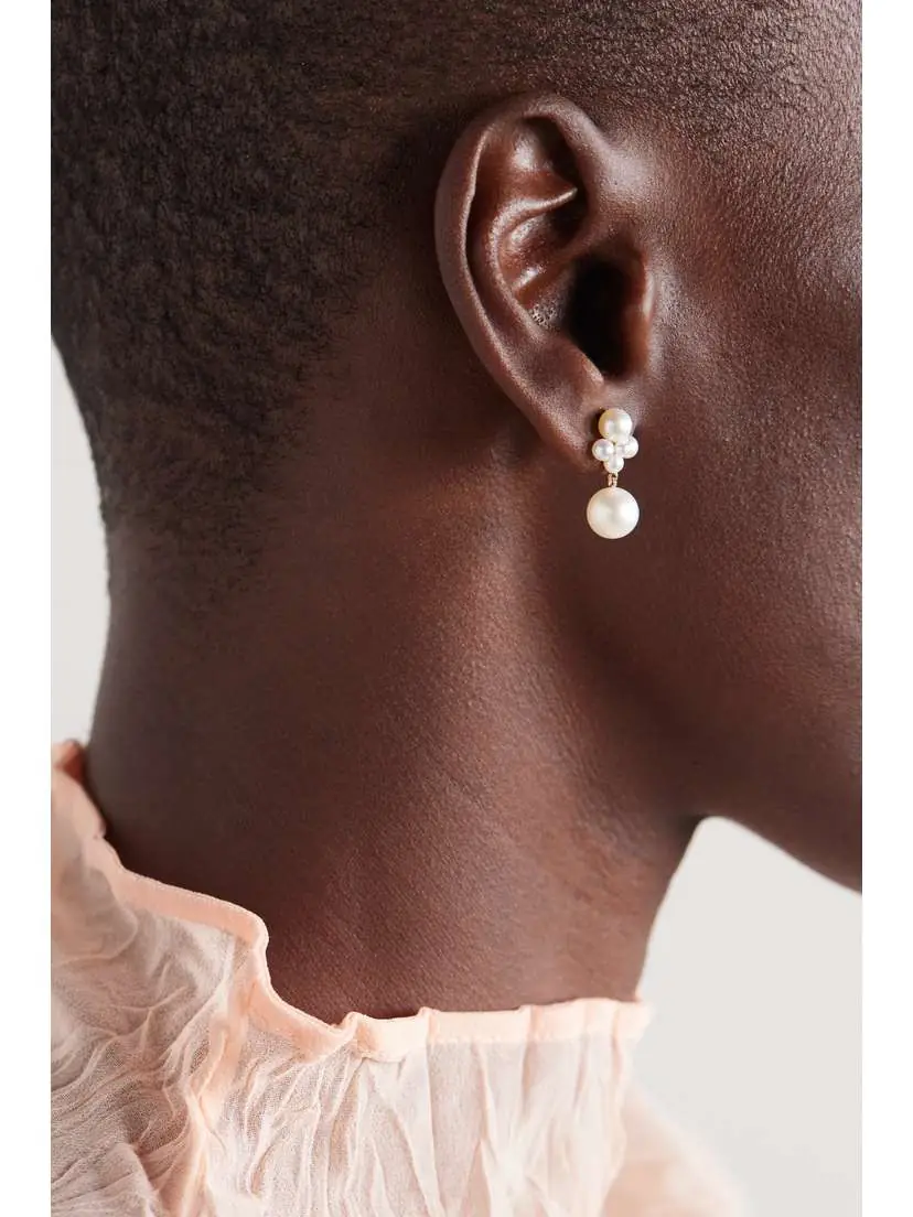 Sophie Bille Brahe Thyra 14-karat Recycled Gold Pearl Single Earring | Thumbnail 2 Sophie Bille Brahe Thyra 14-karat Recycled Gold Pearl Single Earring | Thumbnail 2