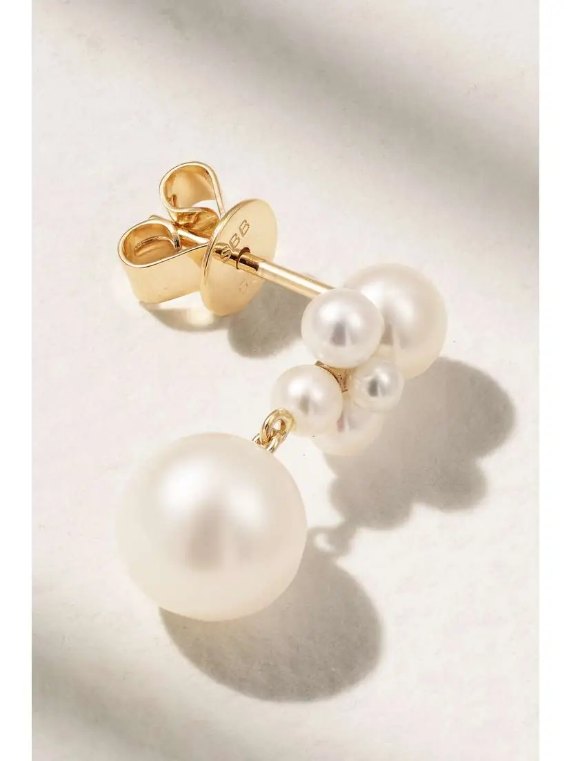 Sophie Bille Brahe Thyra 14-karat Recycled Gold Pearl Single Earring | Thumbnail 3 Sophie Bille Brahe Thyra 14-karat Recycled Gold Pearl Single Earring | Thumbnail 3