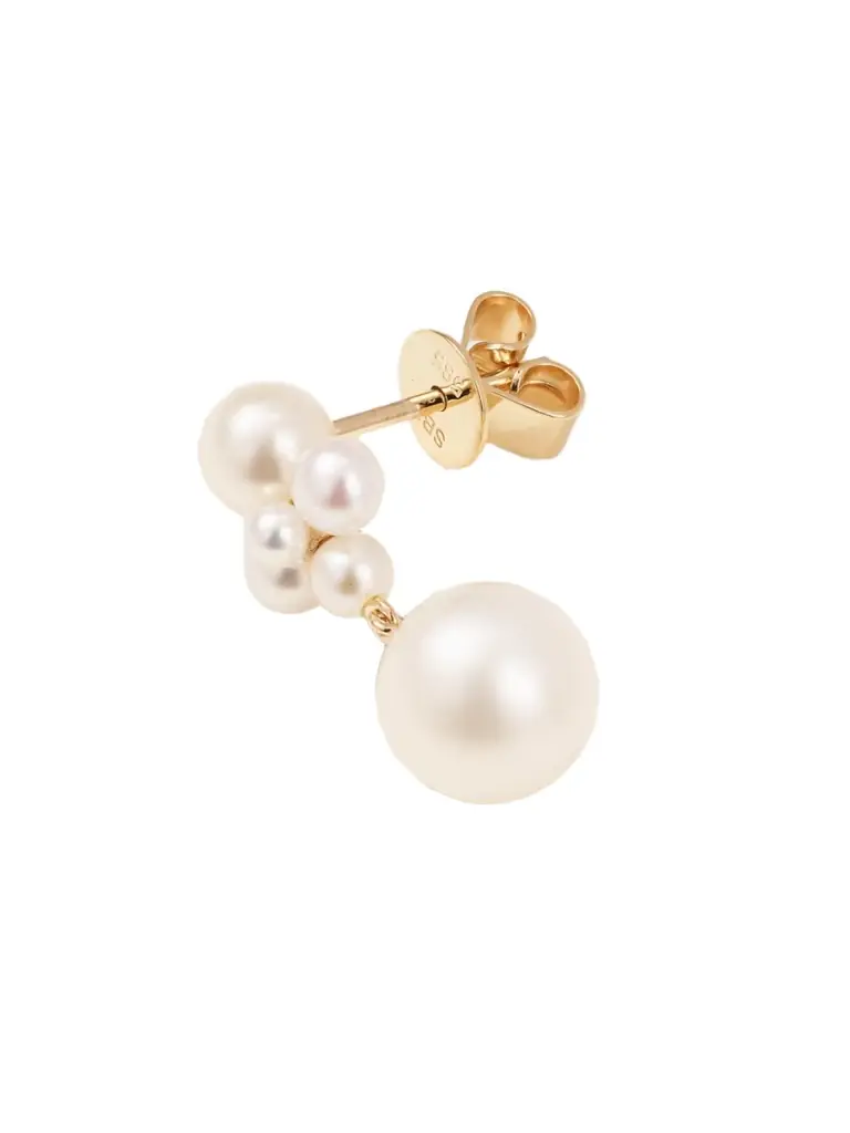 Thyra 14-karat Recycled Gold Pearl Single Earring Thyra 14-karat Recycled Gold Pearl Single Earring