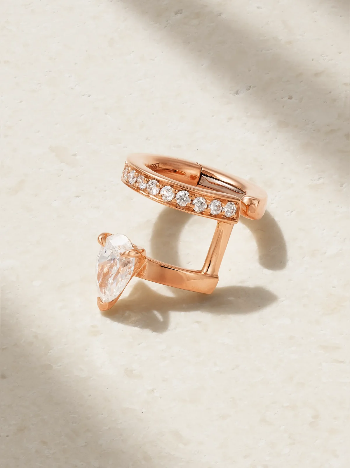 Serti Sur Vide 18-karat Rose Gold Diamond Ear Cuff