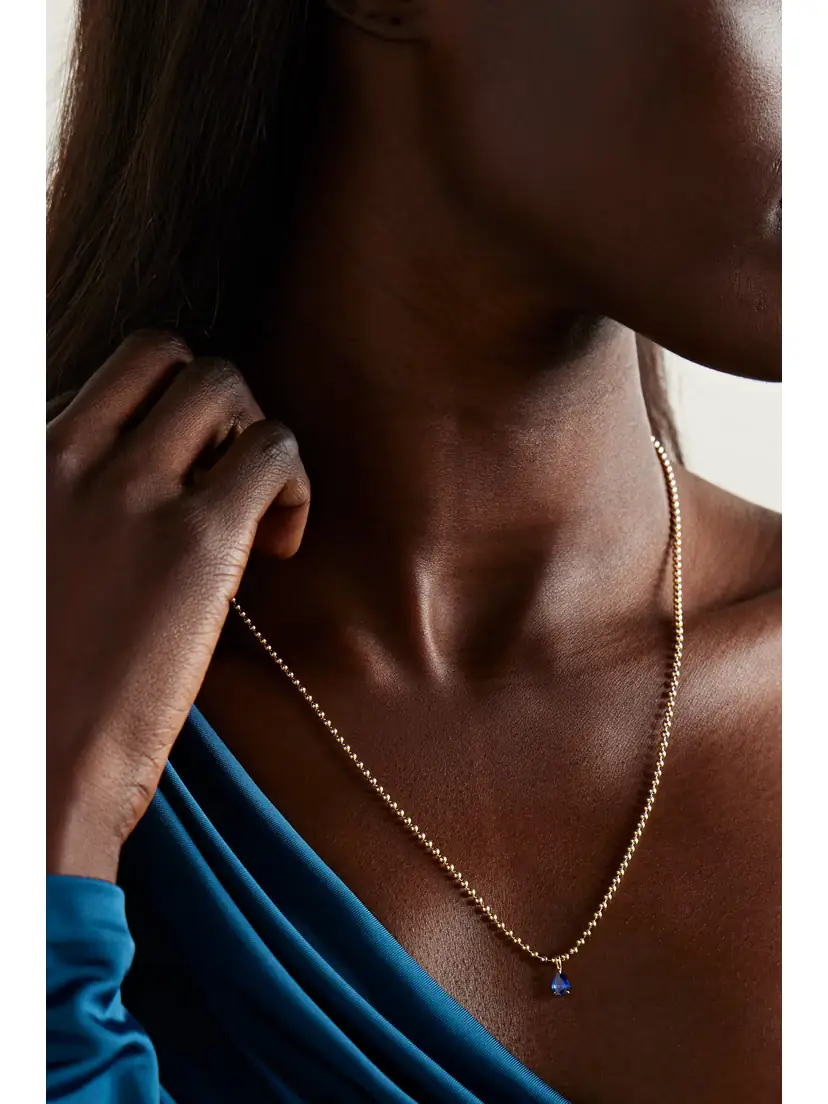 Anita Ko 18-karat Gold Sapphire Necklace | Thumbnail 2 Anita Ko 18-karat Gold Sapphire Necklace | Thumbnail 2