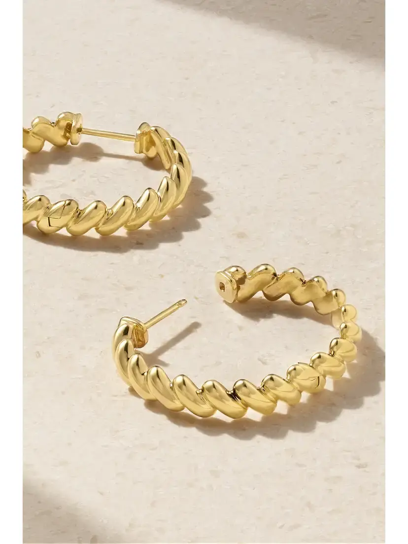 Anita Ko 18-karat Gold Hoop Earrings | Thumbnail 3