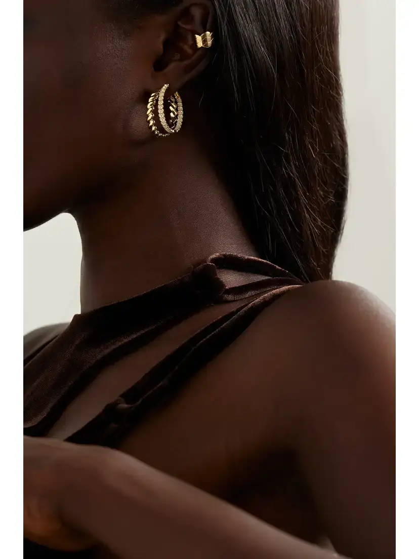 Anita Ko 18-karat Gold Hoop Earrings | Thumbnail 4
