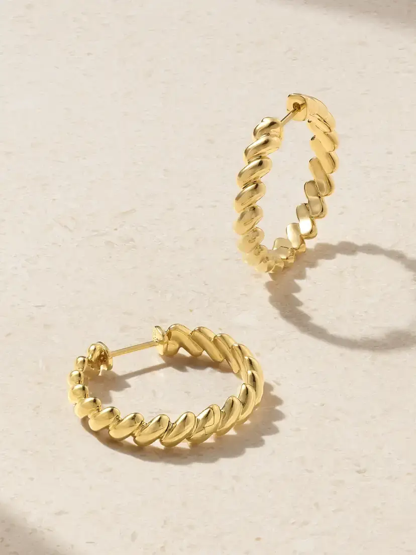 Anita Ko 18-karat Gold Hoop Earrings | Image 1 Anita Ko 18-karat Gold Hoop Earrings | Image 1