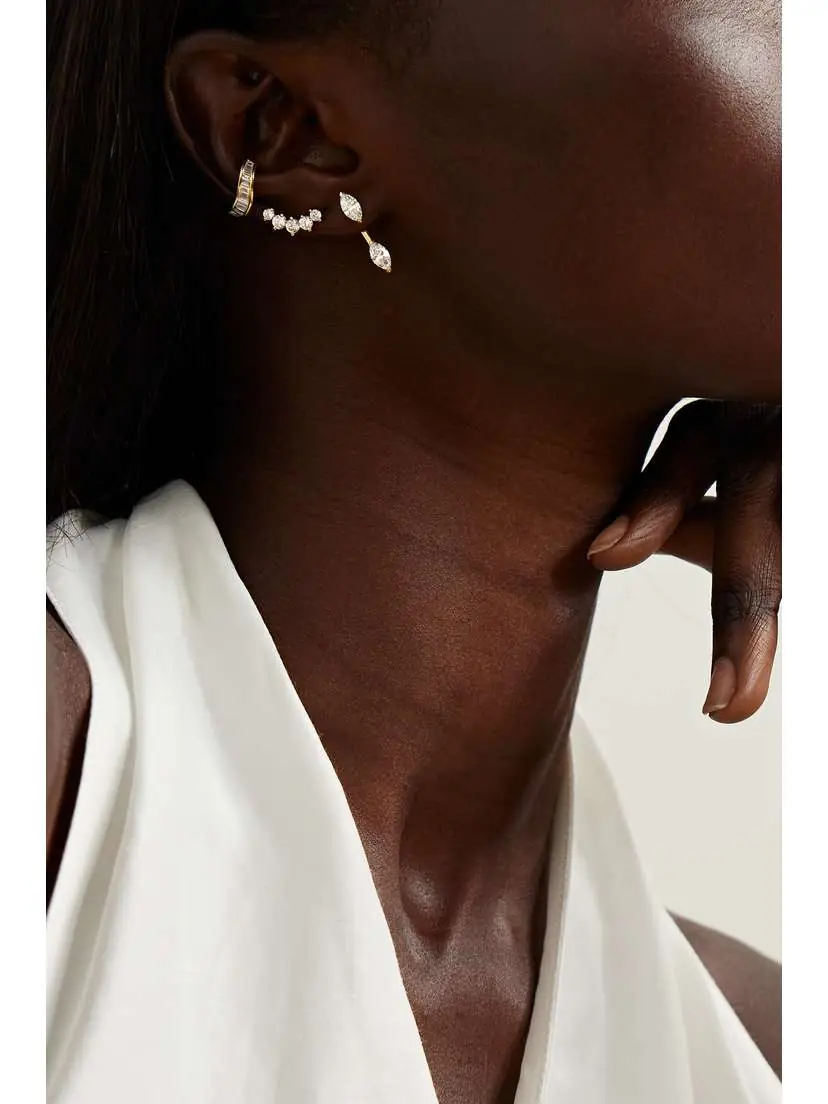 Anita Ko Orbit 18-karat Gold Diamond Single Earring | Thumbnail 4