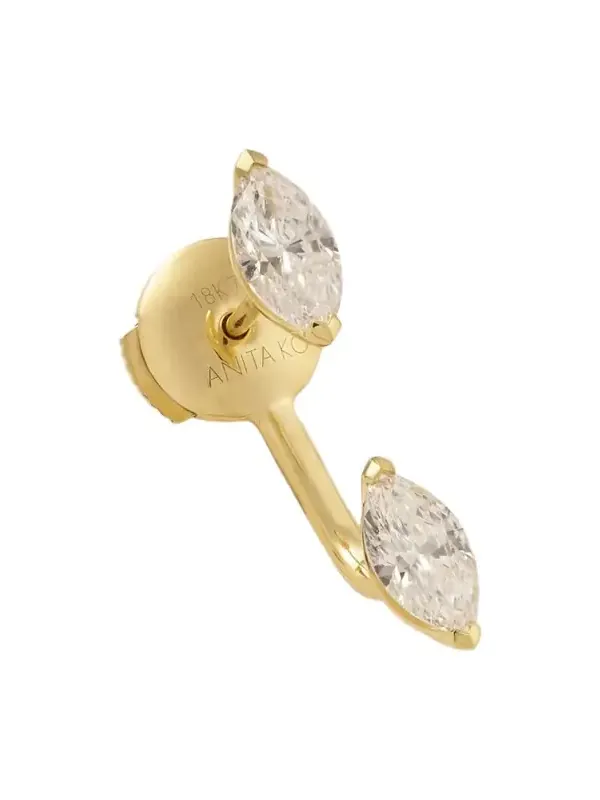 Orbit 18-karat Gold Diamond Single Earring