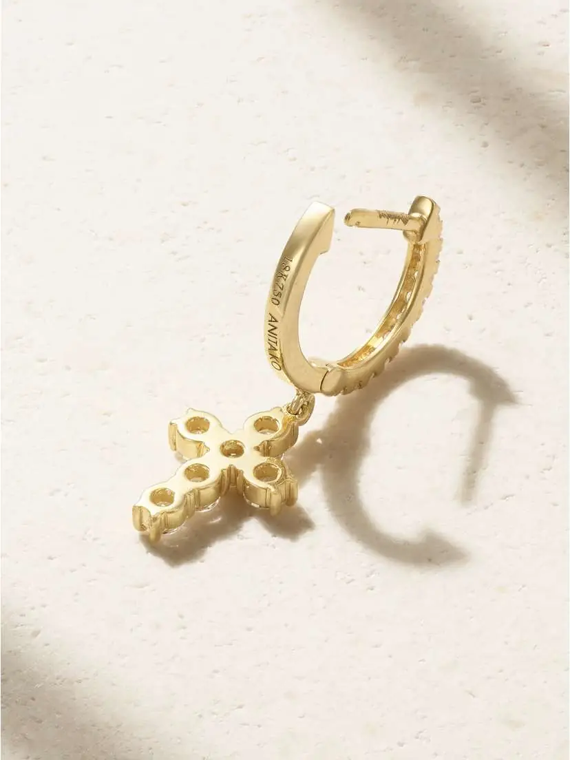 Anita Ko 18-karat Gold Diamond Single Earring | Thumbnail 4