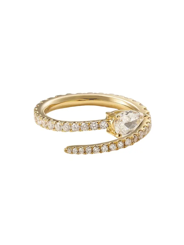 Anita Ko Two Row 18-karat Gold Diamond Ring | Image 1 Anita Ko Two Row 18-karat Gold Diamond Ring | Image 1