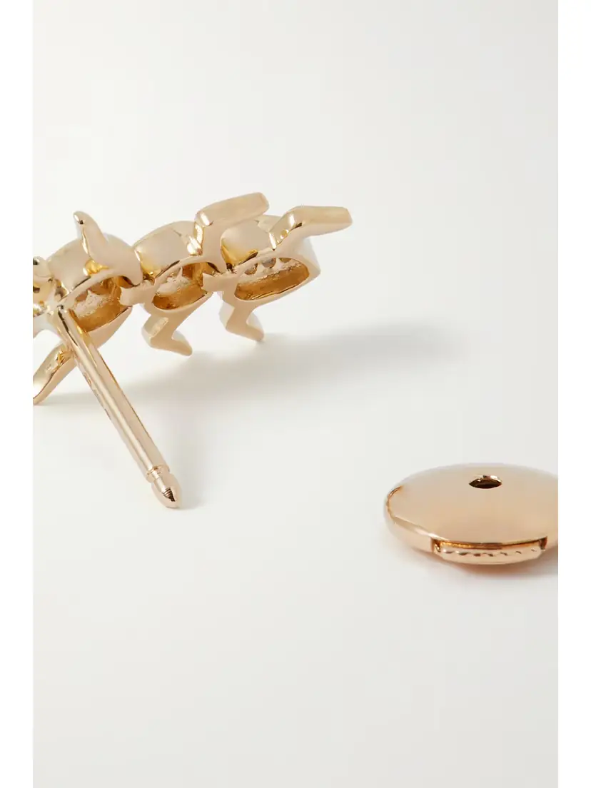 Yvonne Léon 9-karat Gold Diamond Single Earring | Thumbnail 3 Yvonne Léon 9-karat Gold Diamond Single Earring | Thumbnail 3