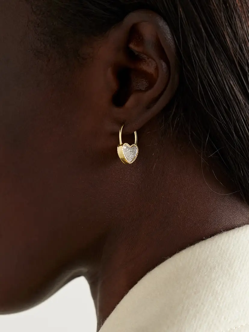 Yvonne Léon 9-karat Gold Diamond Single Earring | Thumbnail 2 Yvonne Léon 9-karat Gold Diamond Single Earring | Thumbnail 2