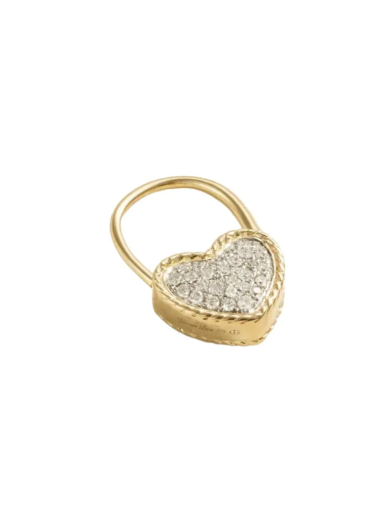 9-karat Gold Diamond Single Earring 9-karat Gold Diamond Single Earring