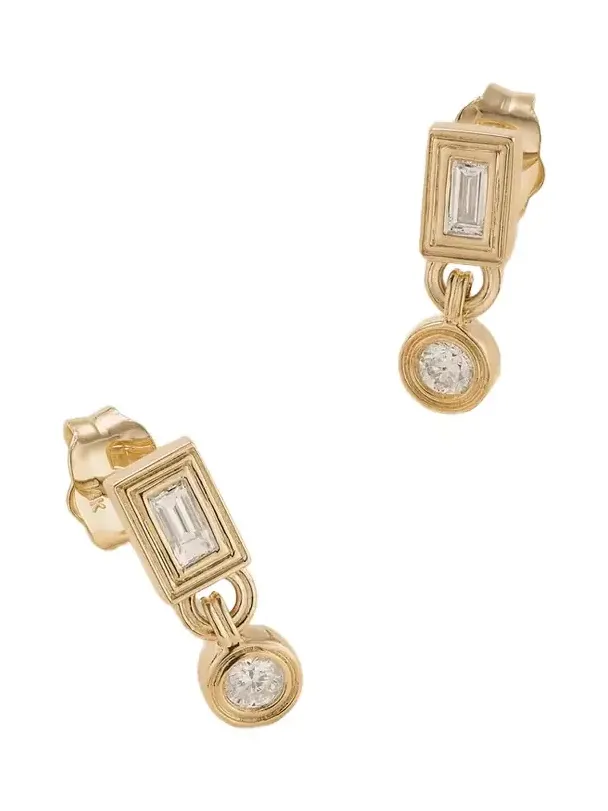 14-karat Gold Diamond Earrings 14-karat Gold Diamond Earrings
