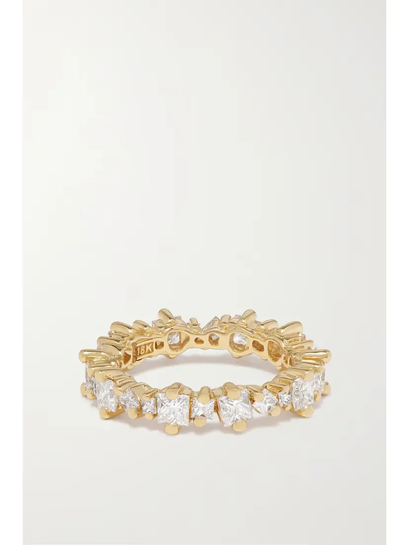 Suzanne Kalan Eternity 18-karat Gold Diamond Ring | Thumbnail 3