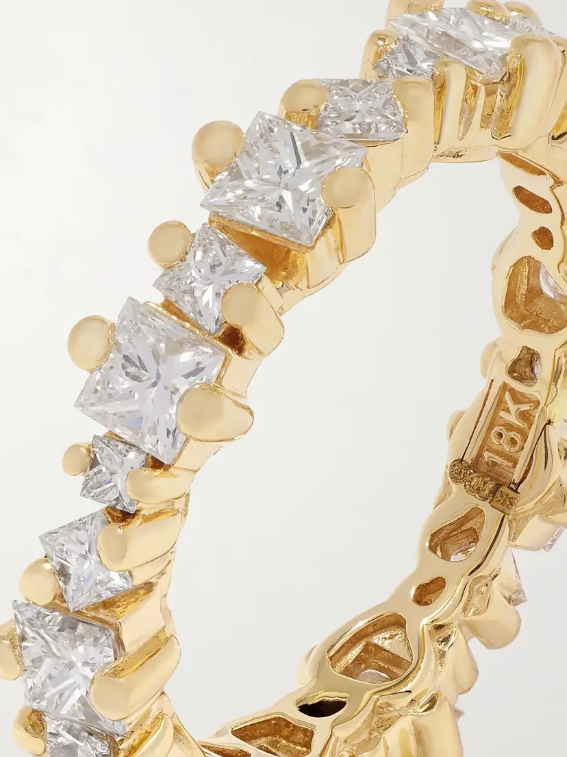 Suzanne Kalan Eternity 18-karat Gold Diamond Ring | Thumbnail 4