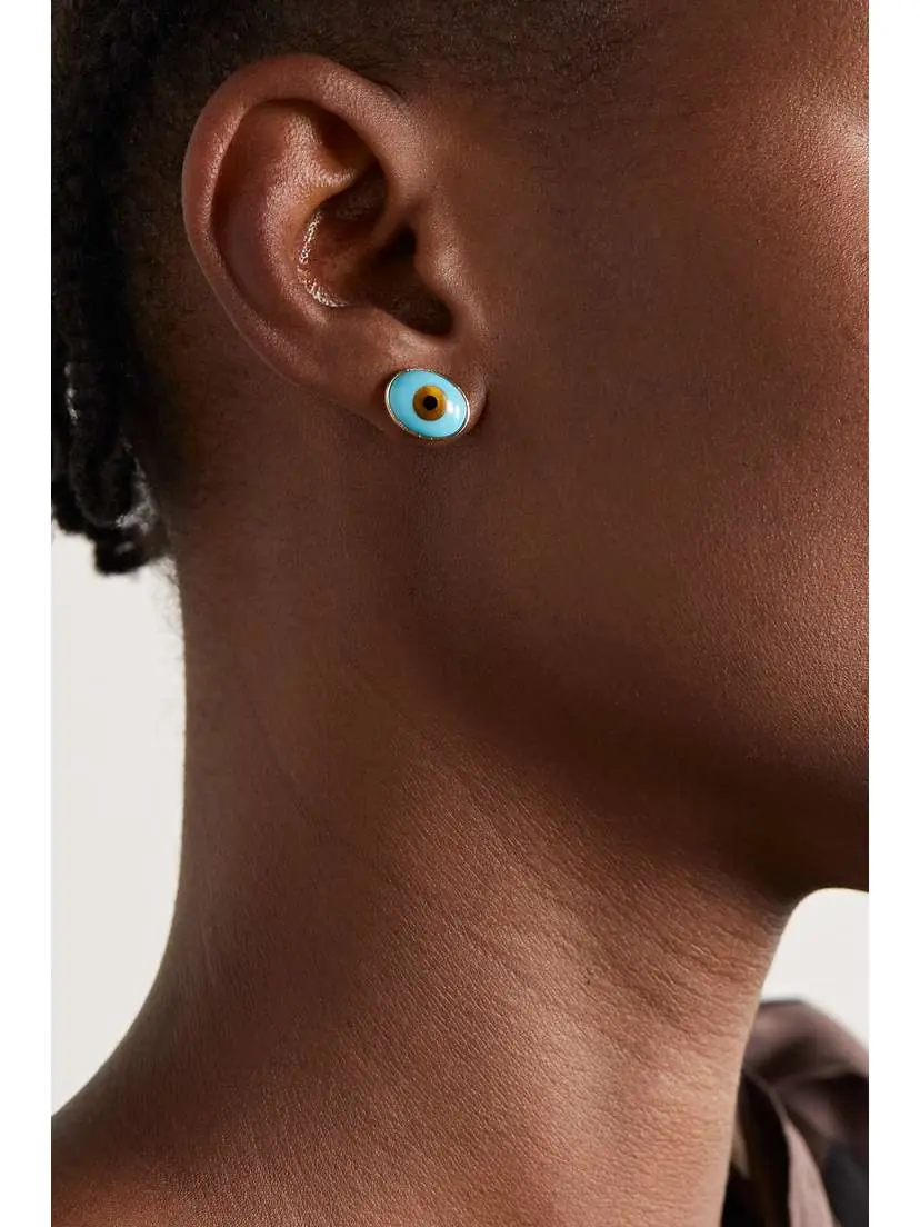 OLE LYNGGAARD COPENHAGEN Evil Eye 18-karat Gold Multi-stone Earrings | Thumbnail 2 OLE LYNGGAARD COPENHAGEN Evil Eye 18-karat Gold Multi-stone Earrings | Thumbnail 2