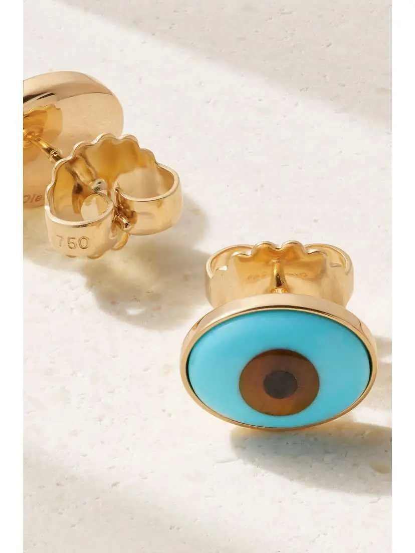 OLE LYNGGAARD COPENHAGEN Evil Eye 18-karat Gold Multi-stone Earrings | Thumbnail 3 OLE LYNGGAARD COPENHAGEN Evil Eye 18-karat Gold Multi-stone Earrings | Thumbnail 3