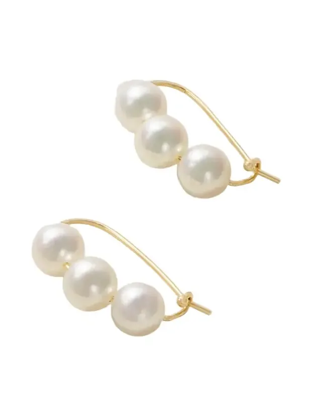 14-karat Gold Pearl Earrings